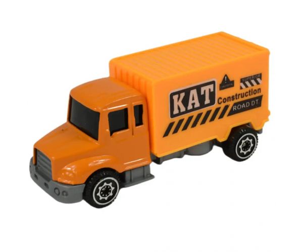Alloy Car: 6-dielny set stavebných autíčok 8cm