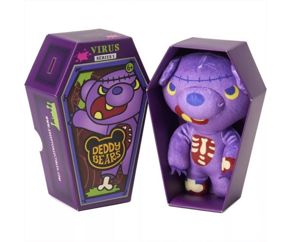 Deddy Bear Virus plüss koporsóban, 5. sorozat, 15cm