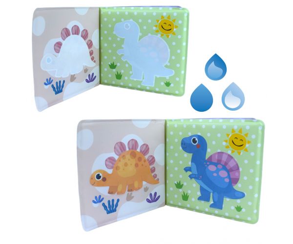 Baby Book: Dinoszauruszok puha pancsoló könyv 14x13cm