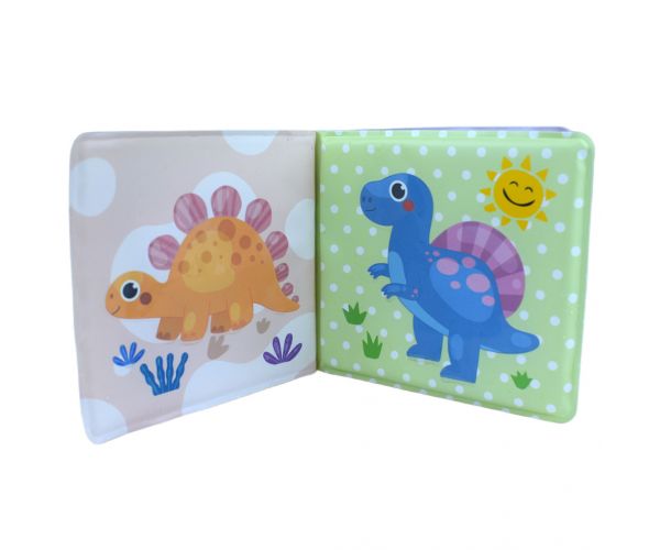 Baby Book: Dinoszauruszok puha pancsoló könyv 14x13cm