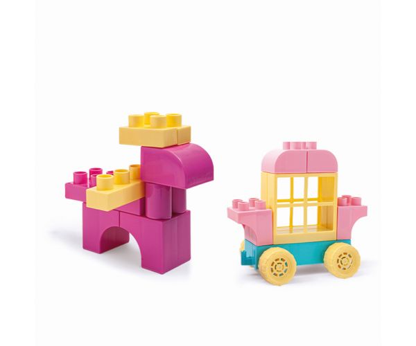 Kids Blocks pasztell építőelemek 50 db-os szett - Wader