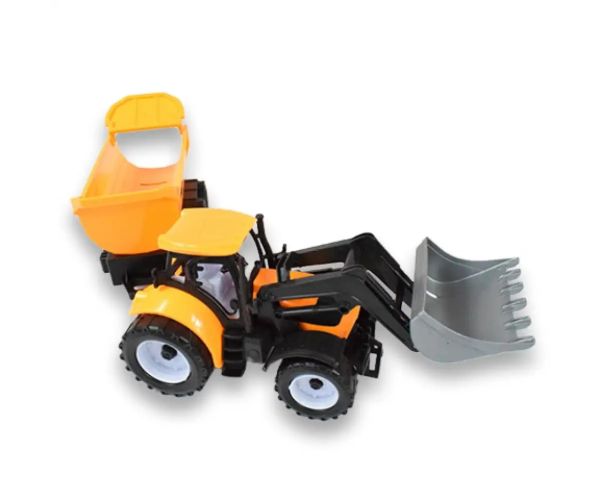 Engineering Truck: Bagrový traktor pracovný stroj s prívesom 45 cm