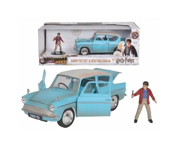 Hollywood Rides - Harry Potter: 1959 Ford Anglia kovový model auta 1/24 - Simba Toys