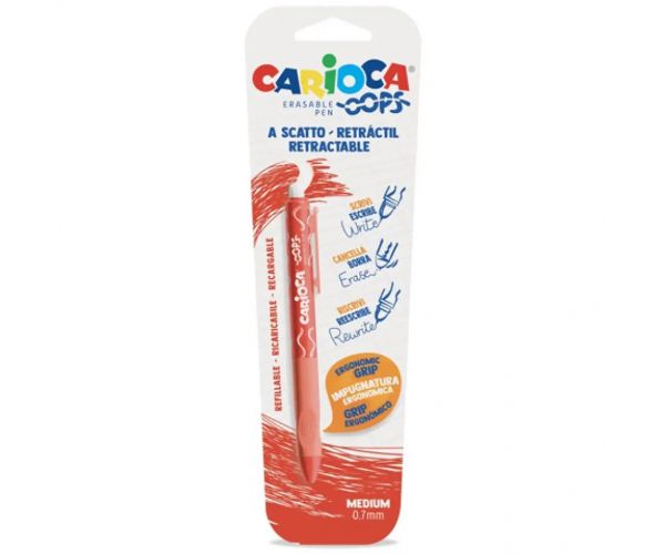 Oops červené zmazateľné pero 0,7 mm - Carioca