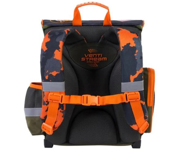 Bambino: Military ergonomická školská taška, batoh 36x27x14cm