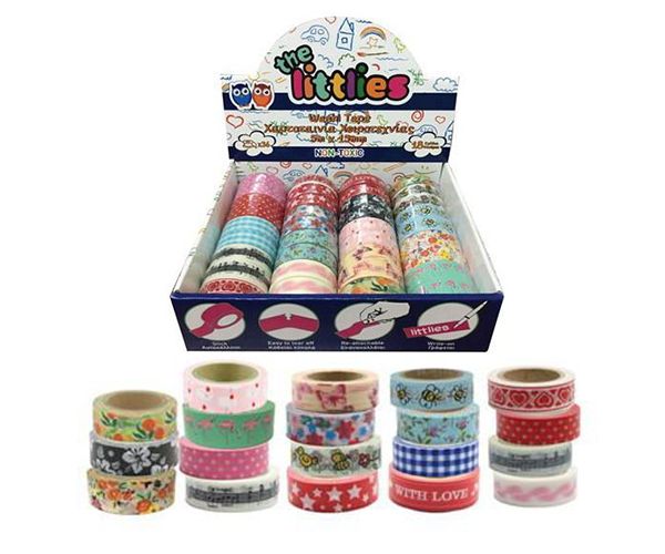 Dekorációs szalag 15mm x 5m többféle változatban 1db