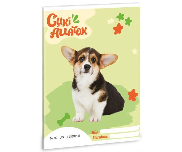 Ars Una: Roztomilé zvieratá - Welsh Corgi 1. trieda linajkový zošit A/5