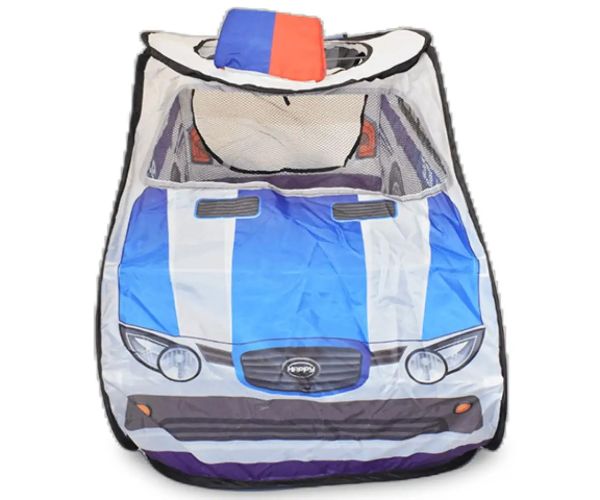 Hrací stan pre policajné auto s sieťovanými oknami 99x50x50cm
