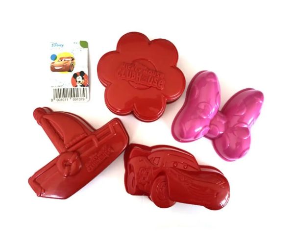 Disney Autá alebo Minnie set do pieskoviska v sieťke 4 dielny set