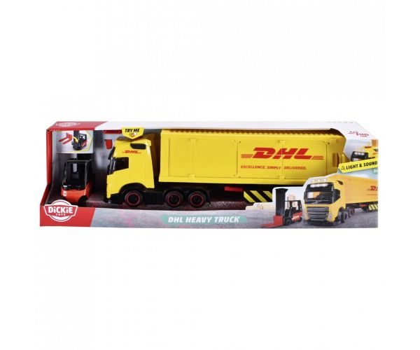 DHL Kamion fénnyel és hanggal - Dickie Toys