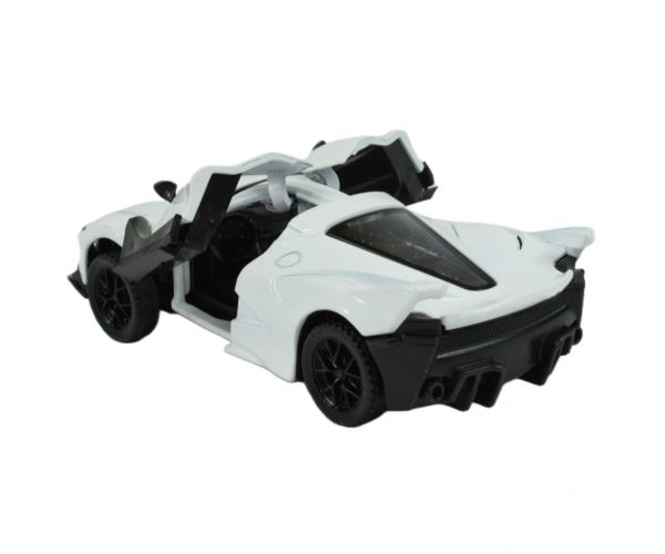 Die-Cast: Fém luxus sportautó nyitható ajtóval, többféle változatban 12cm 1db