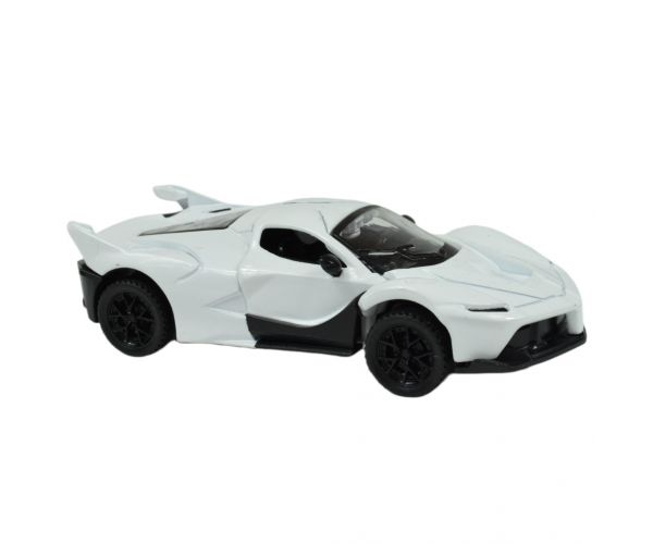 Die-Cast: Fém luxus sportautó nyitható ajtóval, többféle változatban 12cm 1db