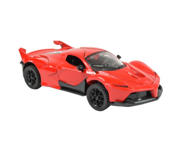 Die-Cast: Fém luxus sportautó nyitható ajtóval, többféle változatban 12cm 1db