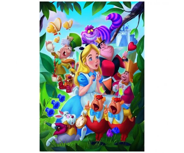 Disney - Alíz csodaországban 1000 db-os puzzle poszterrel - Clementoni