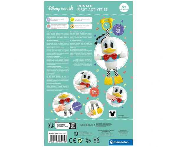 Disney Donald kacsa puha plüss babajáték - Clementoni