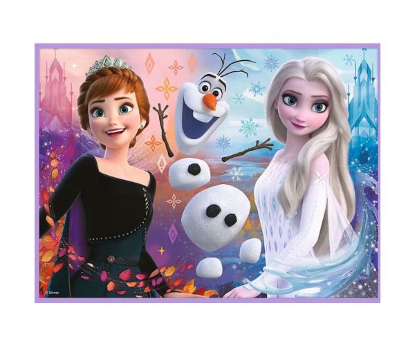 Disney: Jégvarázs 2.- Hercegnők a földjükön puzzle és memóriakártya 2 az 1-ben szett - Trefl