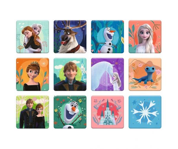 Disney: Jégvarázs 2.- Hercegnők a földjükön puzzle és memóriakártya 2 az 1-ben szett - Trefl
