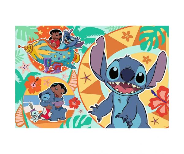 Disney: Lilo & Stitch egy boldog nap 24db-os Maxi puzzle - Trefl