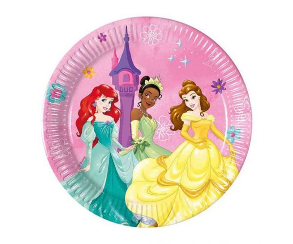 Disney Hercegnők 8db-os papírtányér szett 20cm-es