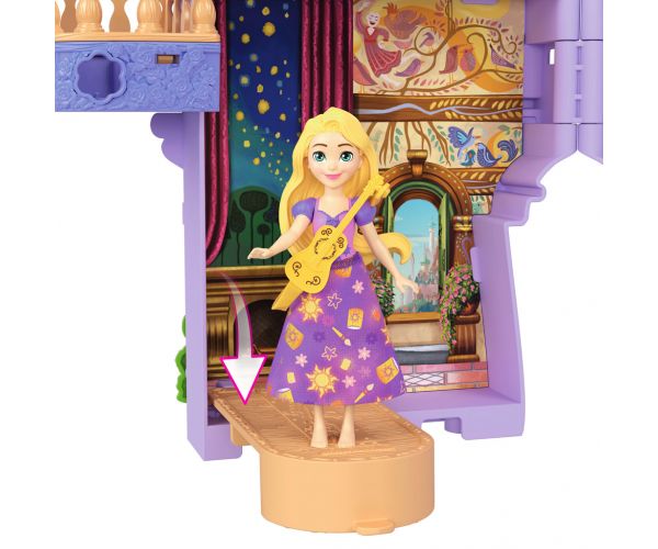 Disney Hercegnők Palota mini Aranyhaj babával - Mattel