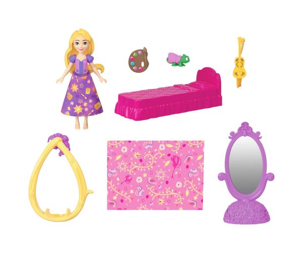 Disney Hercegnők Palota mini Aranyhaj babával - Mattel