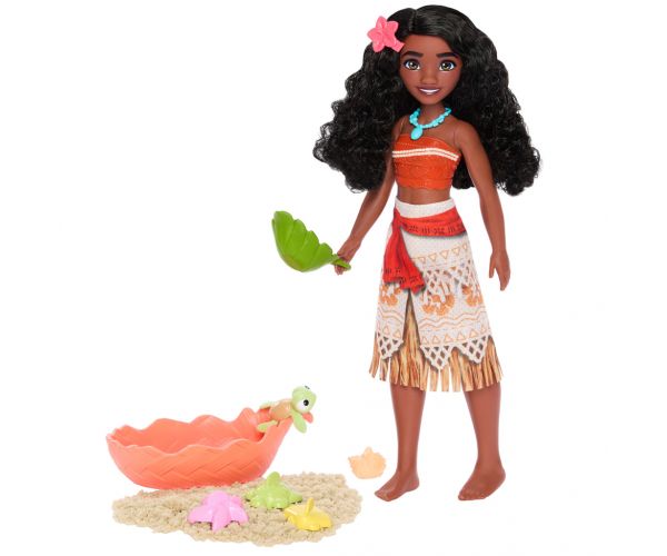 Disney Hercegnők: Vaiana 2 baba tengerparti játékszett homokkal – Mattel