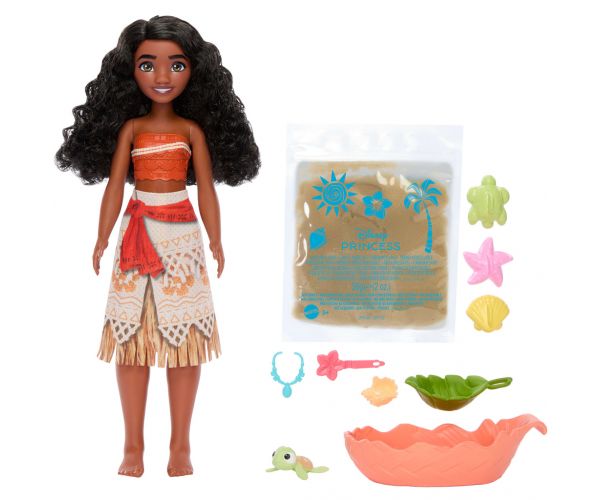 Disney Hercegnők: Vaiana 2 baba tengerparti játékszett homokkal – Mattel