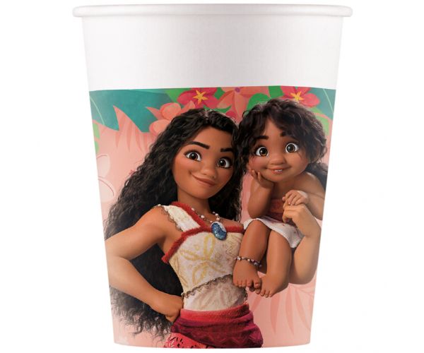 Disney Hercegnők Vaiana 2 papírpohár 8db-os szett 200ml