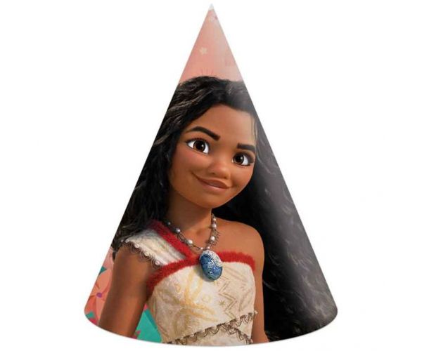 Disney Hercegnők Vaiana 2 party kalap 6db-os szett