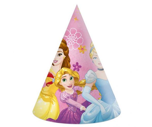 Disney Hercegnők papír party kalap 6db-os szett