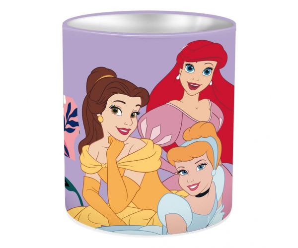 Disney Hercegnők henger alakú fém asztali írószertartó 10x11cm