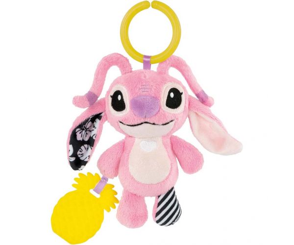 Disney Stitch Angel plüss csörgővel és rágókával - Clementoni Baby