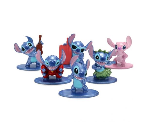 Disney Stitch Nano fém figura 6db-os szett - Jada Toys