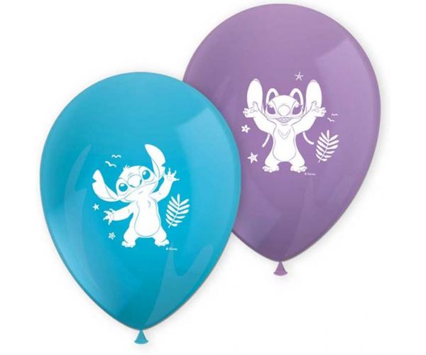 Disney Stitch lila-kék lufi 8db-os szett