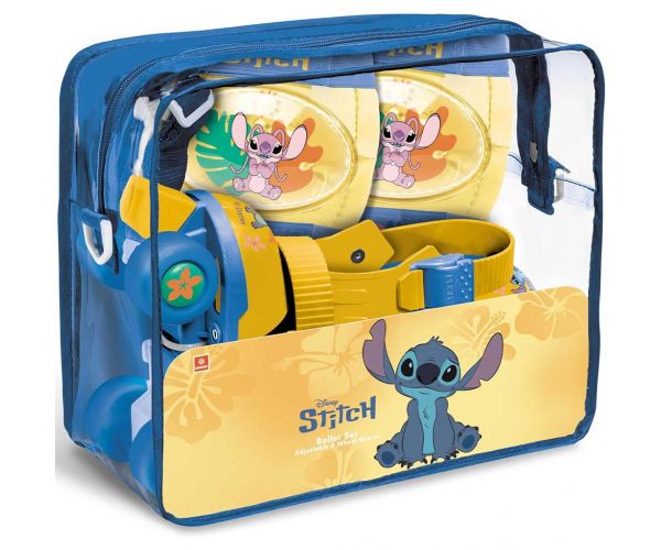 Disney Stitch görkorcsolya védőfelszereléssel 22-29 méretben - Mondo Toys