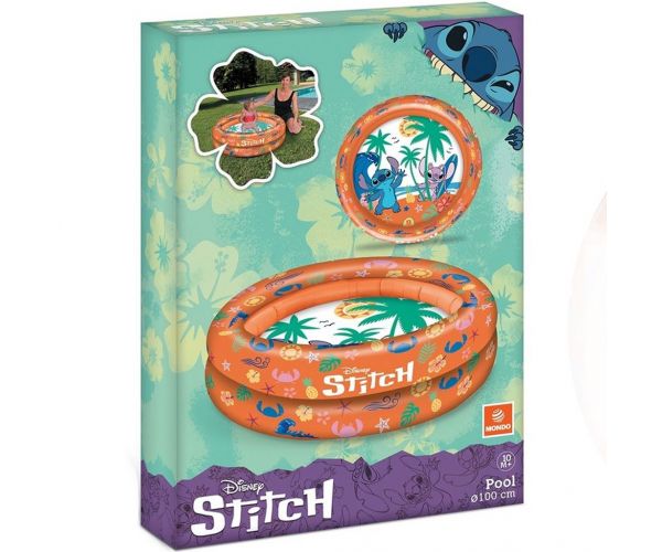 Disney Stitch 2 gyűrűs felfújható medence 100cm - Mondo Toys