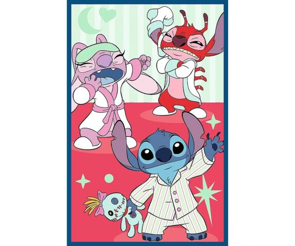 Disney: Stitch világa 3x80db-os puzzle - Trefl