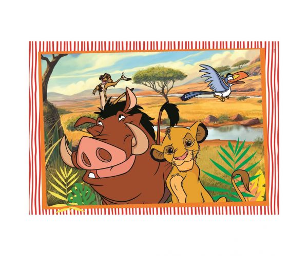 Disney Klasszisok Oroszlánkirály és Dumbo 2x20db-os Supercolor puzzle - Clementoni