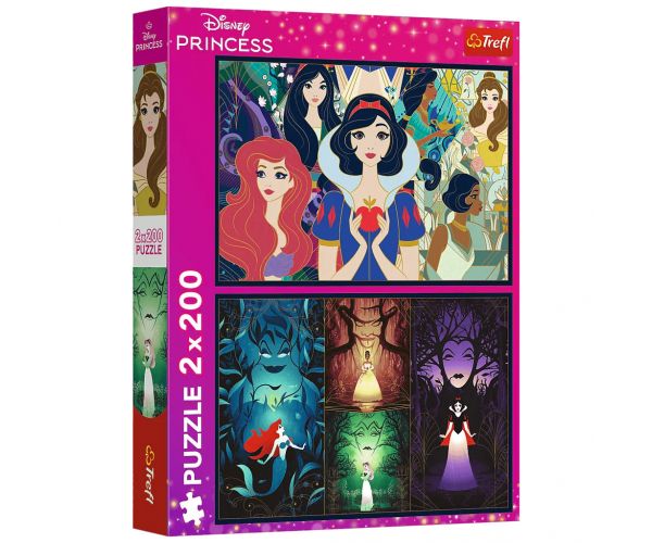 Disney elbűvölő hercegnők 2x200db-os puzzle - Trefl