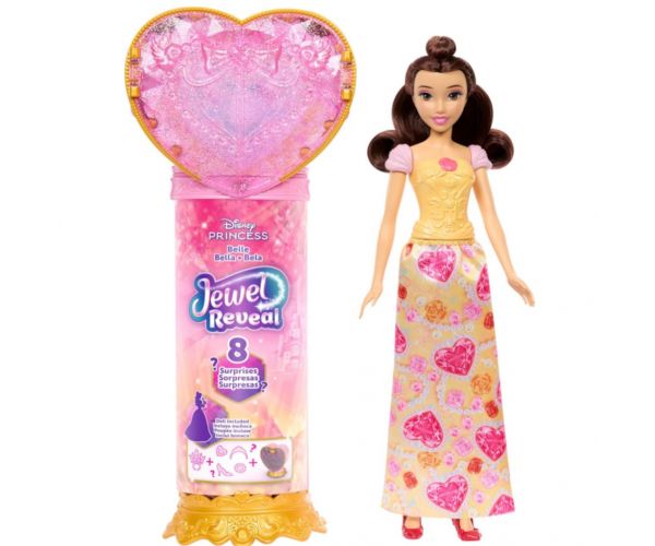 Disney Hercegnők: Csupaszív meglepetés baba - Belle - Mattel
