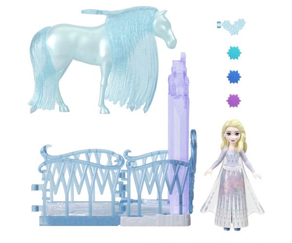 Disney Hercegnők: Jégvarázs 2 mini Elza királyi lovardája - Mattel