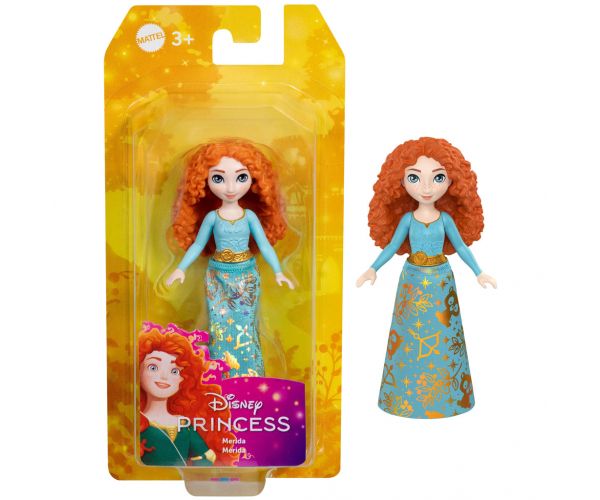 Disney hercegnők: Mini Merida hercegnő baba fények szoknyában - Mattel