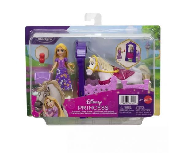 Disney Hercegnők: Mini Aranyhaj hercegnő királyi lovardája - Mattel