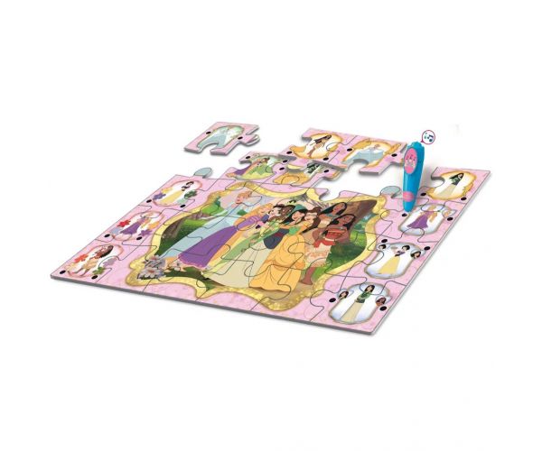 Disney Hercegnők interaktív 24db-os padló puzzle - Clementoni