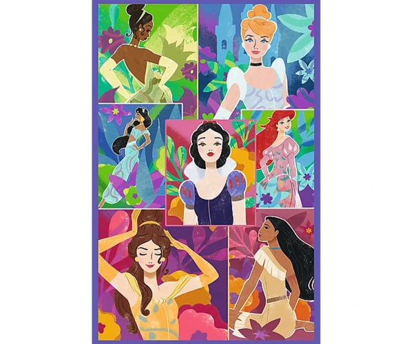 Disney hercegnő barátok 3x80db-os puzzle - Trefl