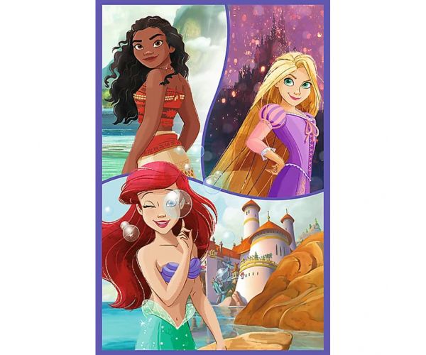 Disney hercegnő barátok 3x80db-os puzzle - Trefl