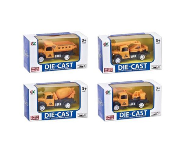 Die-Cast Classics: Építőipari teherautók több változatban 1/55