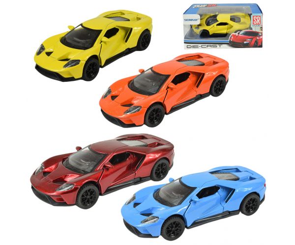 Die-Cast: Sportautó fénnyel és hanggal többféle változatban 13cm