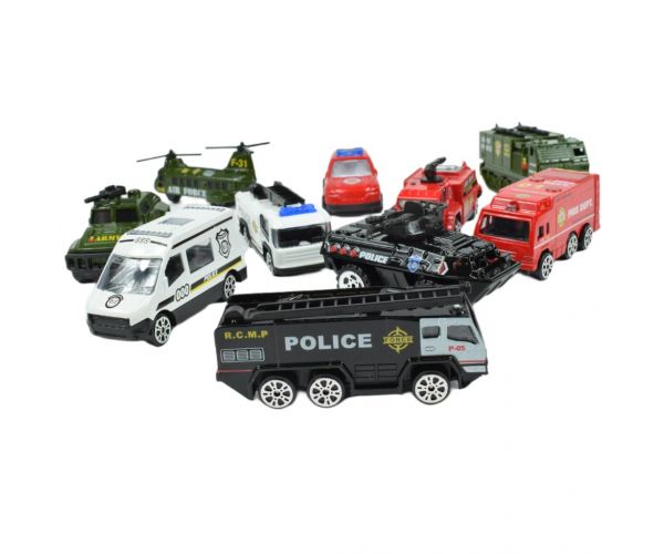 Die-Cast: Rendvédelmi kisautó szett kétféle változatban