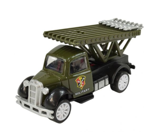 Die-Cast: Katonai kisautó többféle változatban lendkerekes 1/55